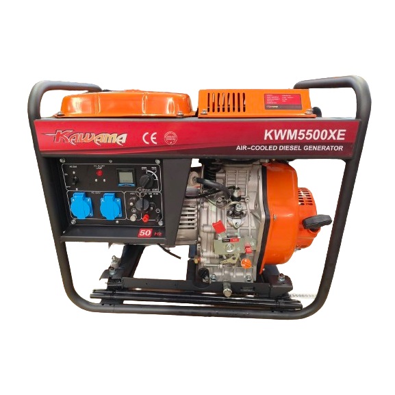 KAWAMA เครื่องปั่นไฟดีเซล 5KW แบบโปร่ง