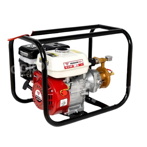 RAINBOW ชุดปั๊มพ่นยาสามสูบโรตารี่ชนตรง 6 หุน+เครื่อง 6.5hp
