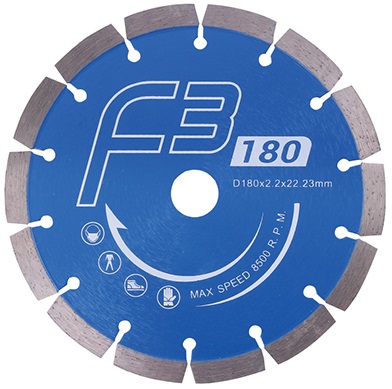 BOSUN ใบตัดเพชร 4 F3GP แห้งน้ำเงิน B121-0013