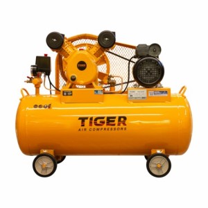 TIGER ปั๊มลมสายพาน พร้อมมอเตอร์ 1/2HP 70L