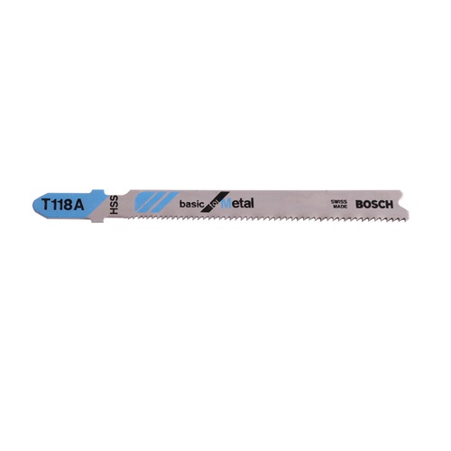 BOSCH ใบจิ๊กซอว์ T118A ตัดเหล็ก ตัดตรง 1-3MM