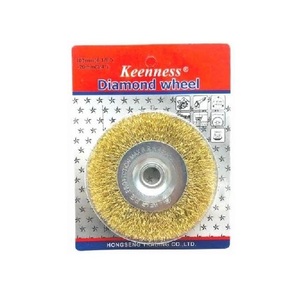 KEENNESS แปรงลวดกลมชุบทอง4 O108[ใช้กับมอเตอร์หินไฟ]