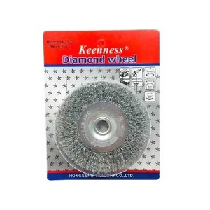 KEENNESS แปรงลวดกลมชุบเงิน 4 O106[ใช้กับมอเตอร์หินไฟ]