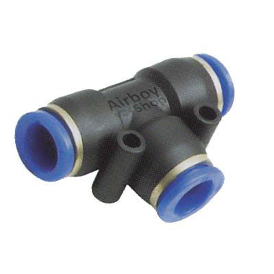 PB8-01 ฟิตติ้งสามทางT เกลียวนอก 8X1/8X8