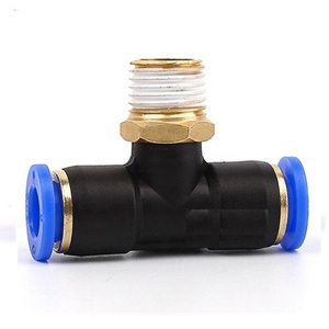 OD8-02 ฟิตติ้งสามทางT เกลียวนอก 8มิลX1/4X8mm