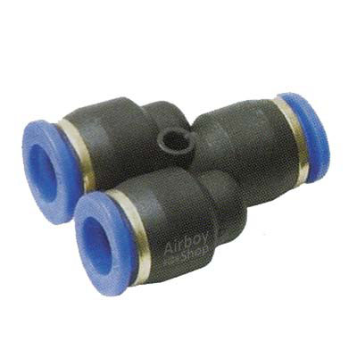 PW-10-8 ฟิตติ้งสามทางลด Y 10X8 มิล