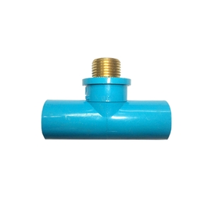 54501-MB ข้อต่อสามทาง PVC เกลียวนอก ทองเหลือง ขนาด 1/2 นิ้ว