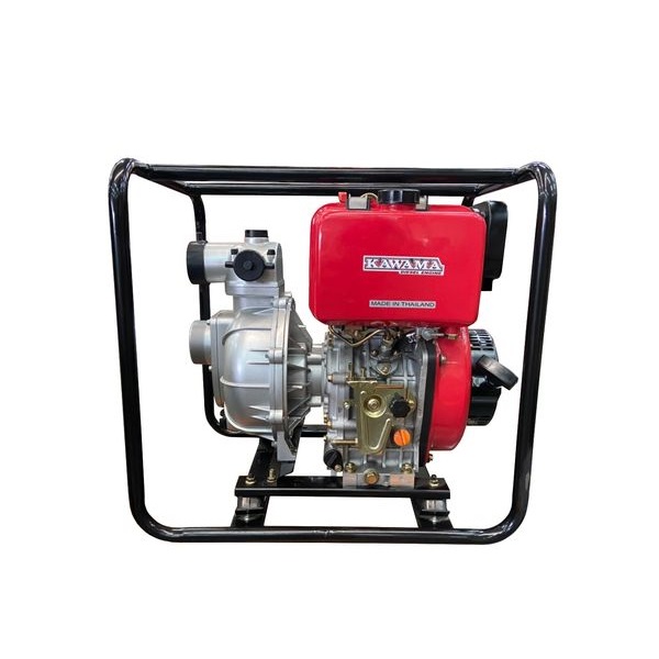 KAWAMA เครื่องสูบน้ำดีเซลชนปั๊มแรงดันสูง 2นิ้ว[อลูมิเนียม] กุญแจ KWM186FAE-PE50H