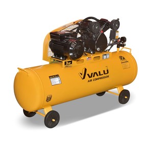 VALU ปั๊มลมสายพานสองสูบ 200ลิตร มอเตอร์ 3HP รอบจัด V265-200