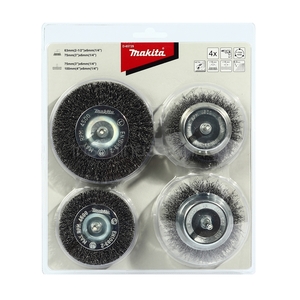 MAKITA ชุดแปรงลวดใช้กับสว่าน 4 ชิ้น/ชุด D-65729