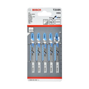[ยกแผง] BOSCH ใบจิ๊กซอว์ T218A ตัดเหล็ก/ตัดโค้ง เหล็ก1-3MM