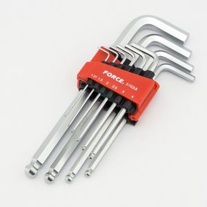 FORCE 5102LB ชุดประแจหกเหลี่ยมหัวบอลยาว