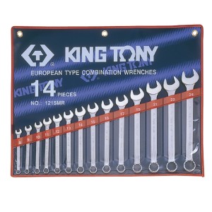 KINGTONY ประแจชุดแหวนข้าง 14 ตัวชุด 8-24mm. 1215MR
