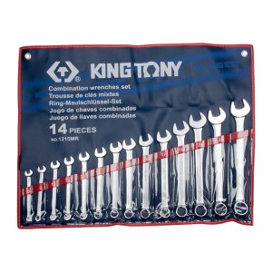 KINGTONY ประแจชุดแหวนข้าง 20 ตัวชุด 8-24mm. พร้อมไขควงแท้ คีมแท้ มีดแท้