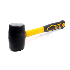 INGCO ค้อนยางด้ามไฟเบอร์ 16 OZ. สีดำ HRUH8216