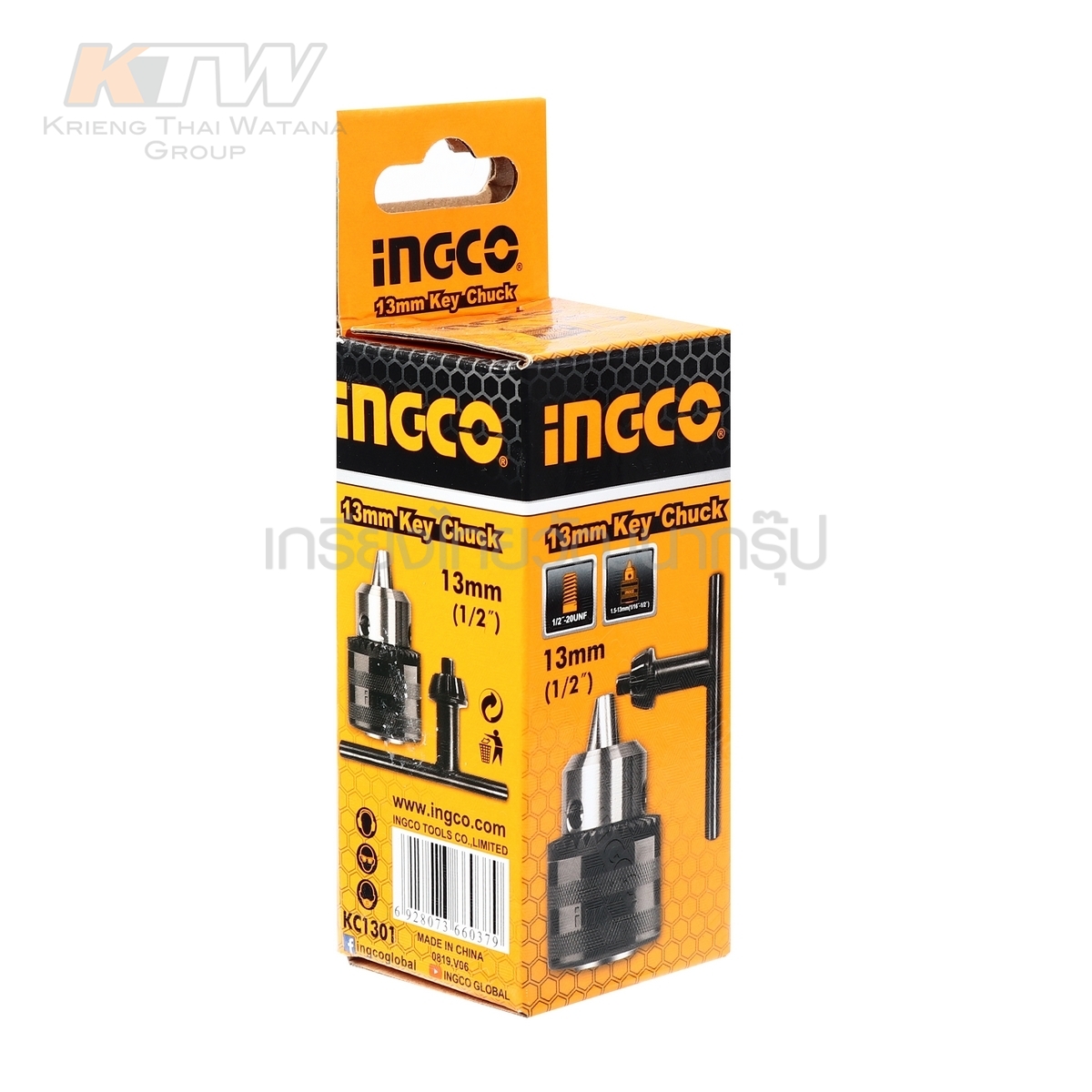 INGCO หัวสว่านขนาด13mm [1/2] 121-KC1301