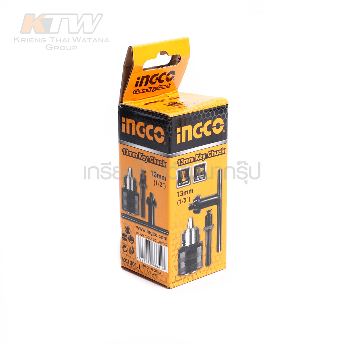 INGCO ชุดหัวสว่าน+แกน ขนาด13mm I121-KC1301.1