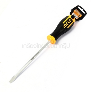 INGCO ไขควงหุ้มยาง ปากแบน 6x150mm HS286150 