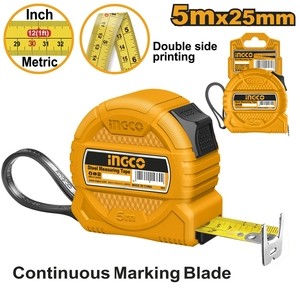 INGCO ตลับเมตรพลาสติก 5 ม. X 25 มม. รุ่น HSMT39525