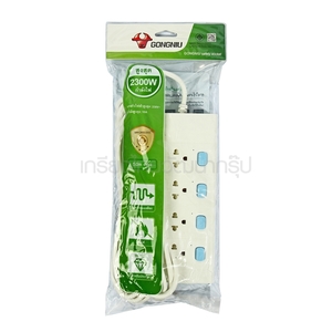GONGNIU รางปลั๊กไฟ 4 สวิทช์ 4 ช่อง 5 เมตร G131-0030