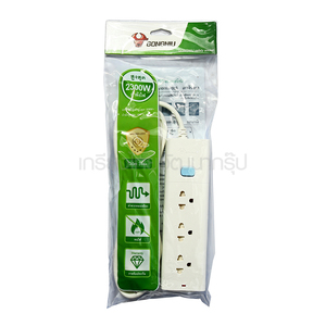 GONGNIU รางปลั๊กไฟ 1 สวิทช์ 3 ช่อง 5 เมตร G131-0105