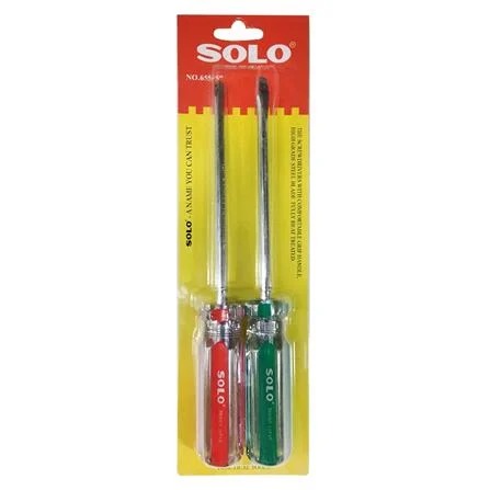 SOLO ไขควงด้ามลายสี2ตัวชุด No.655-5