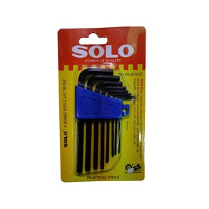 SOLO ประแจหกเหลี่ยมตัวสั้น[ดำ] No.901B-8
