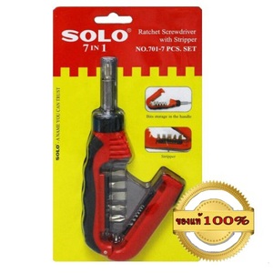 SOLO ไขควงพร้อมปอกสายไฟ No.701-7