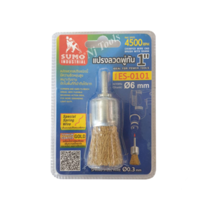 SUMO แปรงลวดพู่กัน1x6mm