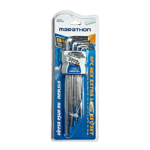 MARATHON ชุดประแจหกเหลี่ยมก้านยาวพิเศษ 9 ชิ้น [มิล] M322-2240