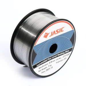 JASIC ลวดเชื่อม 0.8MM ฟลักซ์คอร์ ไม่ใช้แก๊ส 1KG E71T-GS MIG J072-0195