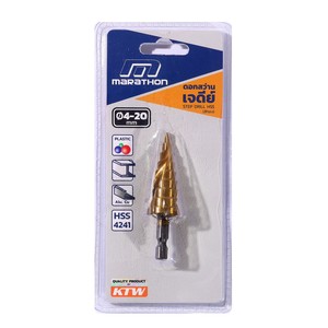 MARATHON 4-20 MM ดอกสว่านเจดีย์ STEP DRILL HSS ทอง M316-0010