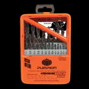 16133 ชุดดอกสว่านเจาะเหล็ก 21ชิ้น PUMPKIN