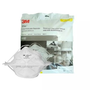 3M 9102-P1 หน้ากากป้องกันฝุ่นแบบพับได้